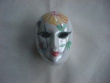 Kleine Deko Keramik Deckeldose Geschenkdose Schmuckdose Venezianische Maske