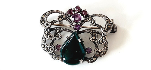 Silber brosche 925 - °, ooo