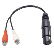 2X(XLR-Auf-Dual-Cinch-Kabel XLR-Auf-Cinch-Y-Splitterkabel 3-Polige XLR-Buch2541
