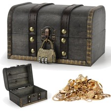 Holz Schatztruhe Vintage