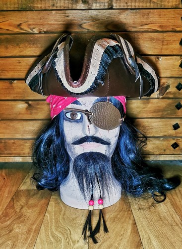 Dreispitz leder piratenhut - dreispitz,