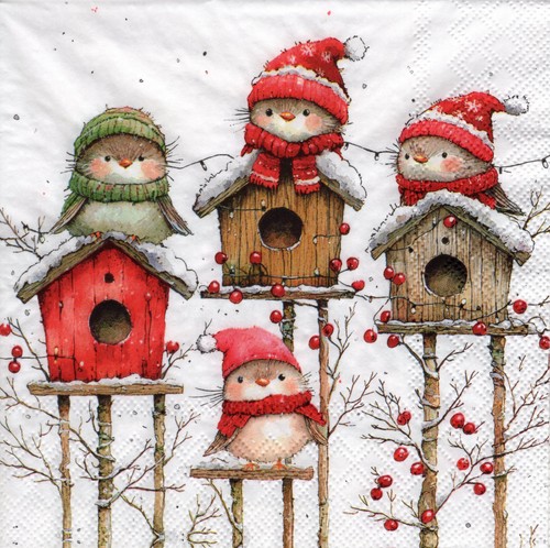 Servietten winter lustige - ~, winter,