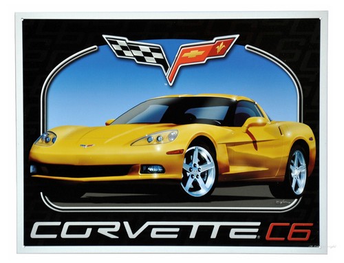 Corvette schild 40 cm - corvette,