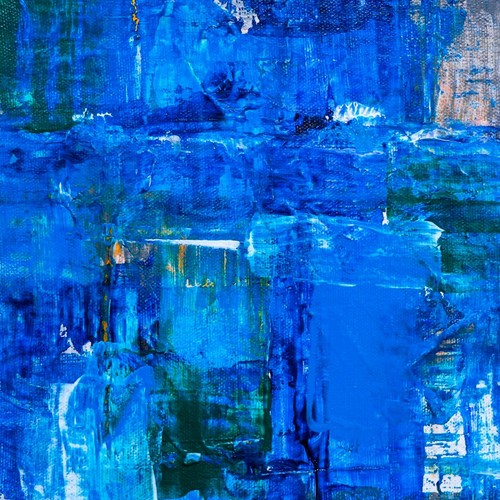 Motiv abstrakt blau expressive - abstrakt,