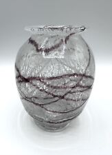 Vase Glas Schaumglas Loetz Klostermühle Art Deco Stil Fadeneinlage Glaskunst