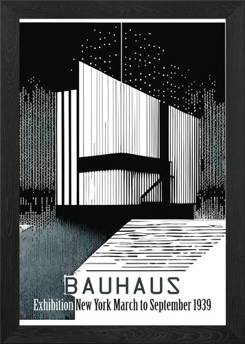 Bauhaus architektur gerahmtes - bauhaus,