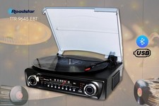 Roadstar TTR-9645EBT – Schallplattenspieler FM Radio/Bluetooth/USB/AUX/Encoding