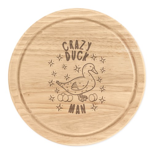 Crazy duck man stars rundes - crazy,