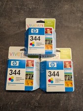3x HP 344 Tintenpatronen Farbe Color  Original Neu
