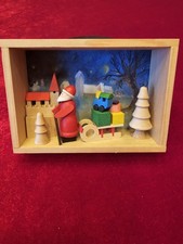 Graupner Holz Miniaturen Weihnachtsmann mit Schlitten