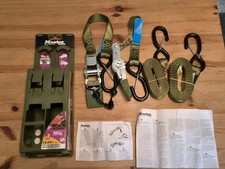 Master Lock 2 Zurrgurte mit Ratsche und S-Haken, 4.25 m x 25 mm