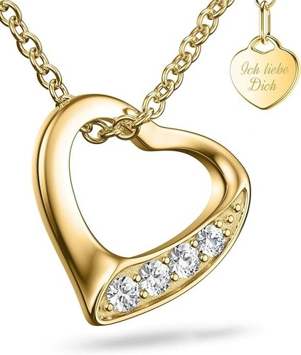 Amoonic gold herzkette - gold, |