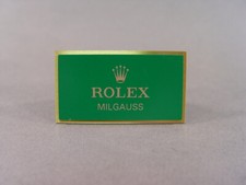 141088: Rolex Milgauss Original Vitrinen Display, Aufsteller, Schild