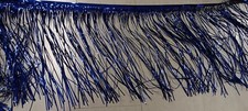 Girlande Fransengirlande blau 10m * Fransen 50cm * Karneval Fasching Party Deko