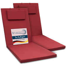 Liegenauflage Set Auflage Gartenliege Kissen Polster Liege Sonnenliege Rollliege