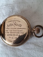 Elgin Savonette 1925 3 Regulierungen JOHN STEELE  SUN Dial