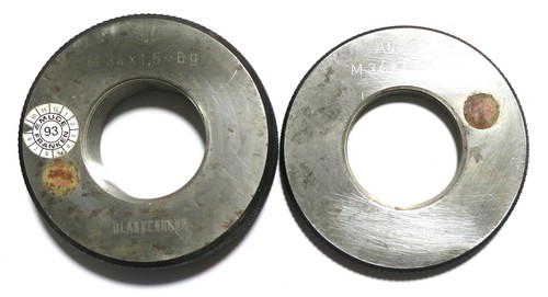 Gewindelehrringe m34 - x, 1,5