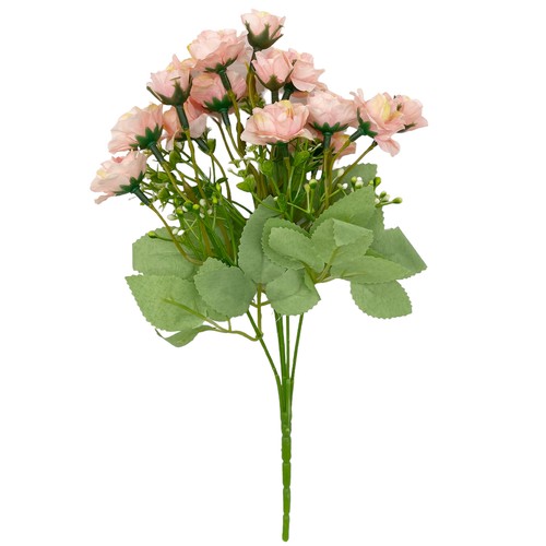 Künstlicher rosenstrauß rosa - rosenstrauß,