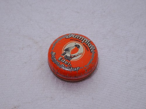 Antike blechdose dompfaff - blechdose,