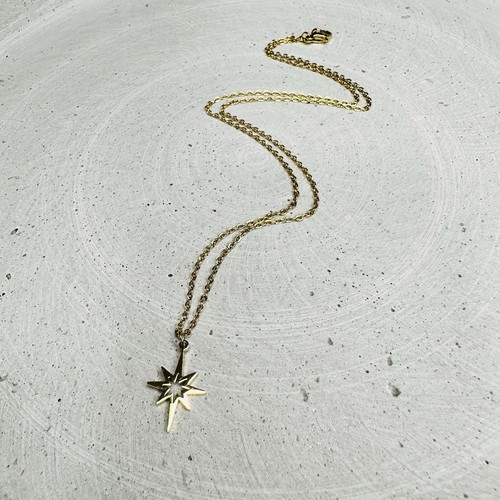 Halskette stern gold - halskette, 45