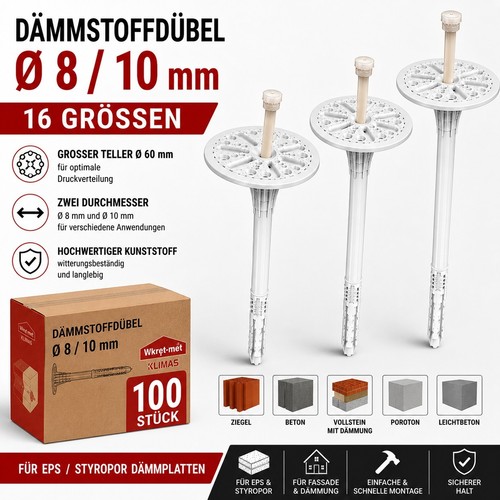 Dämmstoffdübel 100 stückl - 100,