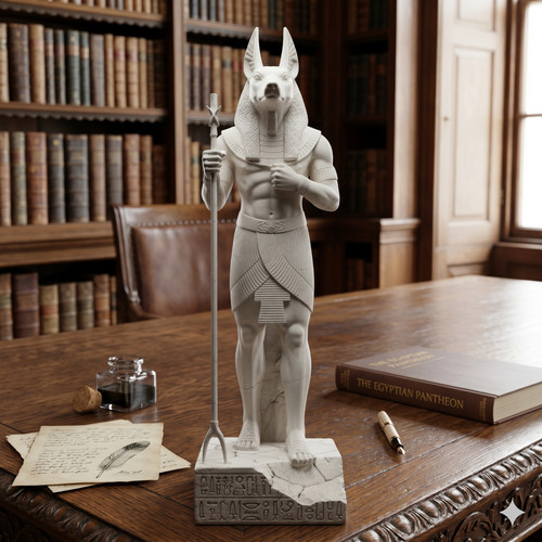 Anubis resin statue - anubis,