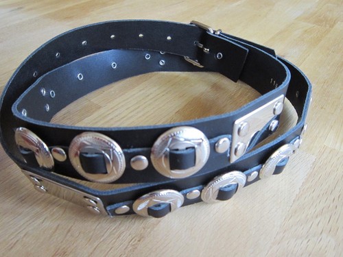Ledergürtel mit conchos - mit,
