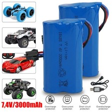 2x 7,4V 3000mAh Li-ion Akku
