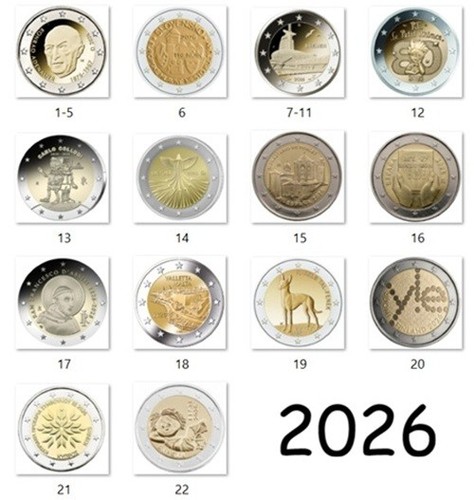 Euro 2026 gedenkmünze - 2,
