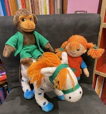 Pippi Langstrumpf, Herr Nilsson + Kleiner Onkel = Original aus Schweden