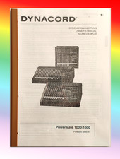 Dynacord powermate 1000 1600 - powermate, 1000/1600