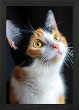 Calico katze portrait - calico,