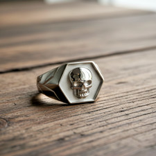 925 Silber Totenkopf Ring