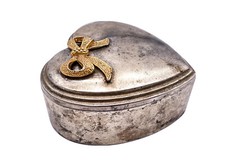 Vintage Herz-Schatulle mit