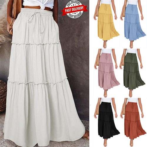 Damen boho maxi - maxi, hohe