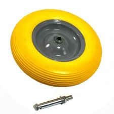 Schubkarrenrad Rad Schubkarre Vollgummi PU 4.80/4.00-8 400 mm Reifen