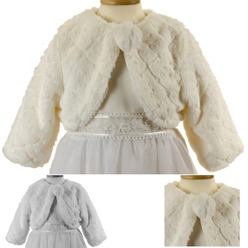 Mädchen pelz bolero jacke - bolero,