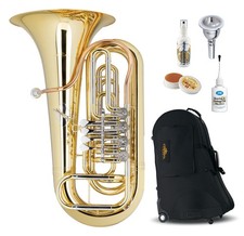 Klarlackierte 3/4 Bb-Tuba