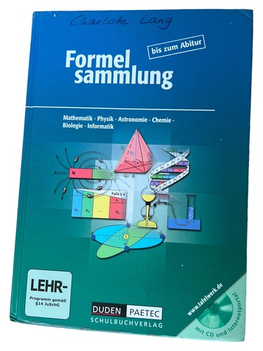 Duden formelsammlung abitur - formelsammlung,
