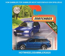 MATCHBOX "2002 AUDI RS6 AVANAT" FARBE BLAU MBX ROAD-TRIP OVP UNGEÖFFNET!