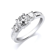 Sterling Silber Trilogie Ring