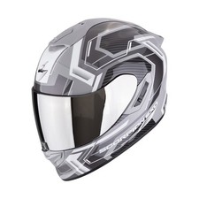 Scorpion EXO-1400 Evo II Air Linart Motorradhelm Gr. M - Grau Weiß