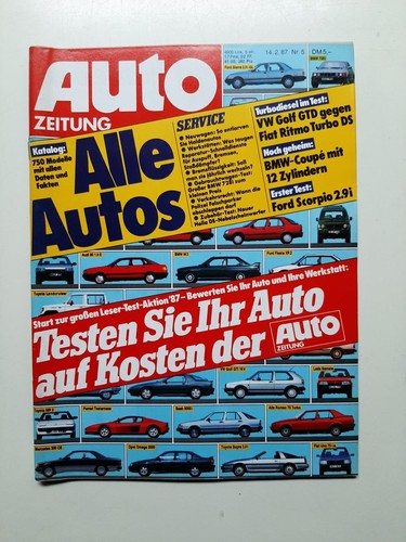 Auto zeitung 1987 lancia - zeitung,