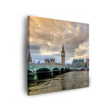CANVAS Leinwandbilder XXL Wandbilder Kunstdruck Architektur London Big Ben 