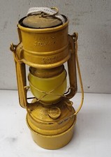 PETROLEUMLAMPE BAUSTELLENLAMPE FEUERHAND STURMKAPPE 276 BABY GELB