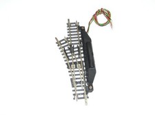 Roco 1 elektrische Weiche mit Weichenantrieb, Links 24' in TOP  Zustand (2510)