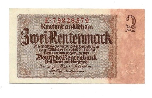 Rentenmark 1937 167f - 2, ro.