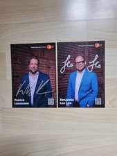 Benjamin Leo , Patrick Lessmann  , Bares für Rares  , original handsigniert !!!