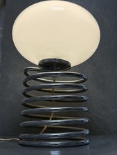 Vintage Spiral Tischlampe Design Leuchte Honsel Glas Sideboard Lampe 70er #625