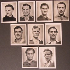 ⚽9 Sammelbilder Schalke 04, 1. Liga West 1950 Sandmann, Kersting, Matzkowski etc